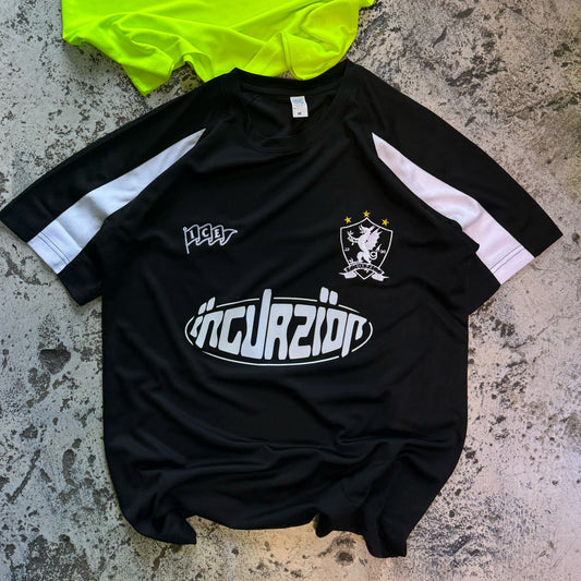 Incurzion FC | Breathable Football Jersey | Black + Green