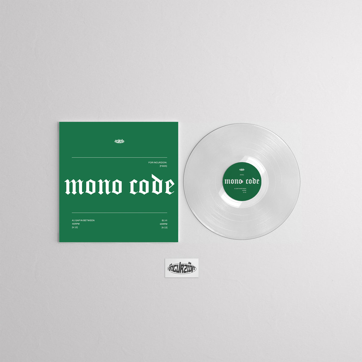 Limited Edition | Mono Code | 7" Clear Vinyl