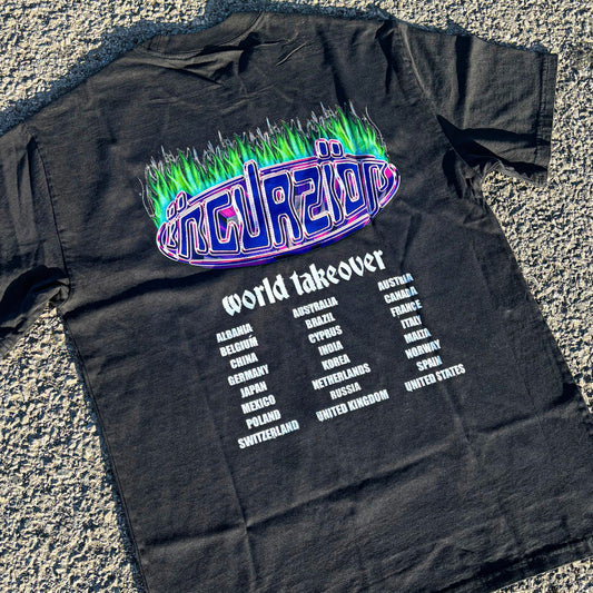 HALLOWEEN 'World Takeover’ Heavyweight, Washed T Shirt.