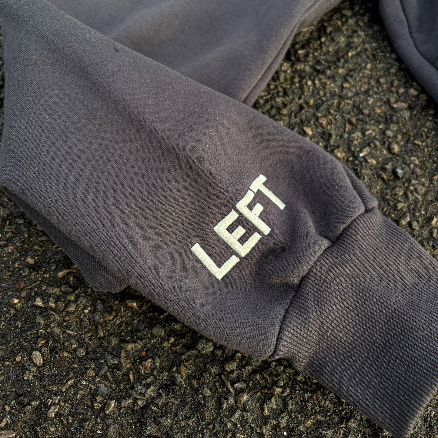 Incurzion | Relaxed Double Zip Hoodie | Charcoal | Embroidered